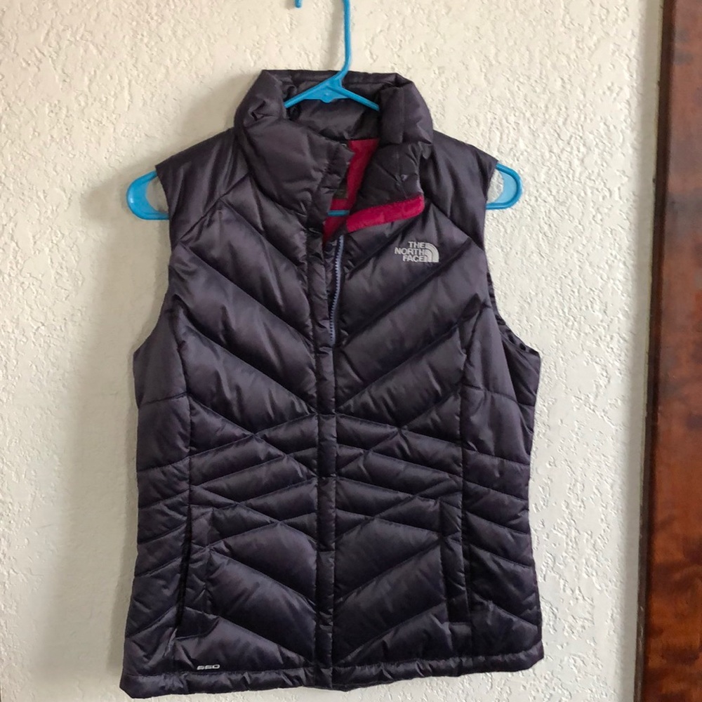 Hardly worn purple north face vest